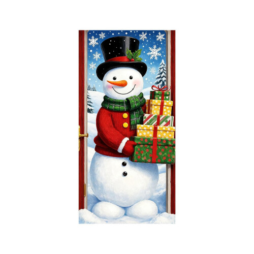 Kerstdeurhoes met elastische rand, 35x72 inch 1