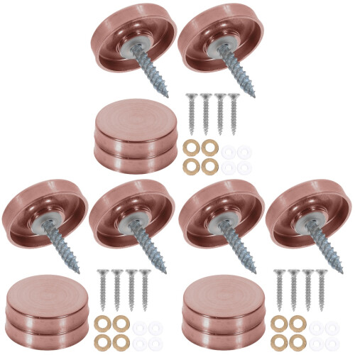 60Pièces Accessoires Fixation Rose Gold Vis Inox Décoratives