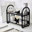 Bureau-opbergrek met 2 lagen, wit 1