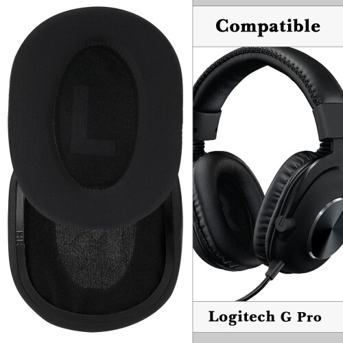Ανταλλακτικά μαξιλαράκια αυτιών Logitech G Pro με τζελ ψύξης σε μαύρο χρώμα 1