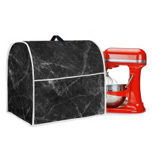 Housse de protection anti-poussière pour robot pâtissier de 6 à 8 litres avec poignée supérieure et poches de rangement avant. Facile à