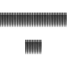 125Pcs Lightweight Plastic Lawn Stakes for Solar Outdoor Garden Lamps