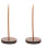2Pcs Convenient Wood Receipt Holder Spike for Bills Notes Memo Storage 1