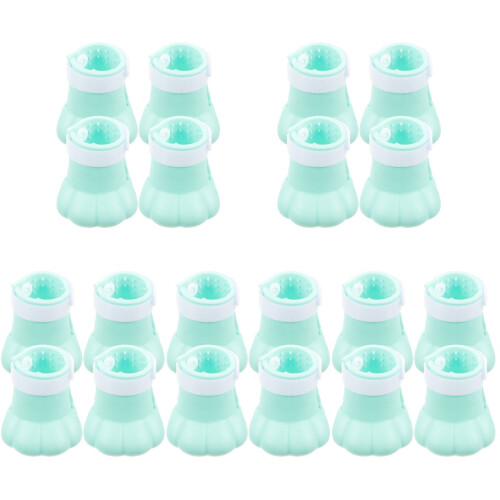 20Pièces Bottines Silicone Chat Anti-Rayures Réglables