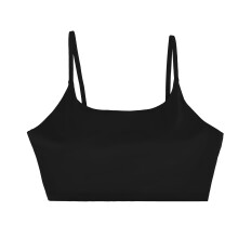 Sujetador deportivo con tirantes Teqhome para mujer, sujetador deportivo acolchado, top deportivo con cuello cuadrado, sujetador de bajo impacto,
