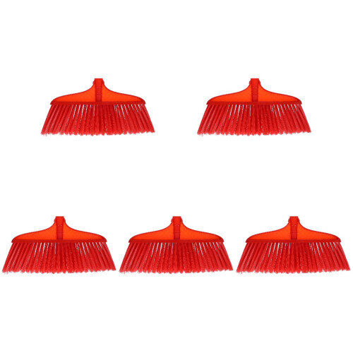 5Pcs Household Broom Replacement Plastic Red Broom Head for Sweeping