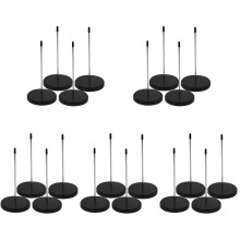 20Pcs Black Receipt Storage Spike Holder for Office and Bar