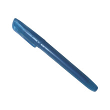 Blauer Textmarker auf Wasserbasis, 13,5 x 1,5 x 1,5 cm, für Schüler, zum Markieren, Überprüfen, für Notizen, aus Kunststoff, leuchtende Farbe,