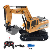 6 Channel Multifunctional RC Excavator Backhoe Loader,Battery Powered Electric