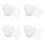 120Pcs Heart Shape White Mesh Craft Canvas Breathable Pe Material 1
