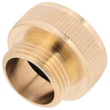 Adaptateur pour tuyau d'arrosage en laiton : raccord rapide femelle 1" vers mâle 3/4" – Compatible avec les tuyaux d'arrosage standard