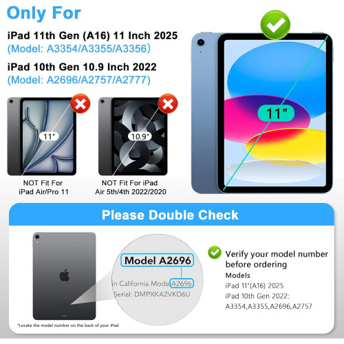 Προστατευτικό οθόνης απορρήτου για iPad 11ης γενιάς (A16, 2025) και 10ης γενιάς (2022) – 1