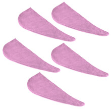 Microfiber Hair Drying Hat Turban - Quick Absorbent Soft Towels 9.1x25.6in Light Purple