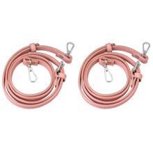 2Pcs Coffee PU Bag Strap Durable Adjustable Replacement Shoulder Strap