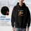 Ανδρικό φούτερ με κουκούλα και τσέπες - Extreme Ski Snowboard Graphic Design Ηλιοβασίλεμα Φόντο 5