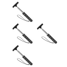 4Pcs Extendable Car Rearview Mirror Wiper Black Rubber Stainless Steel