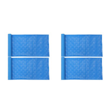 4Pcs Blue PVC Pool Ladder Mats Non-Slip Pool Step Pads for Safety