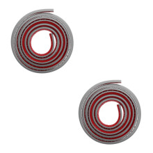 2Pcs Flexible Grey PVC Quarter Round Molding Self Adhesive Wall Trim