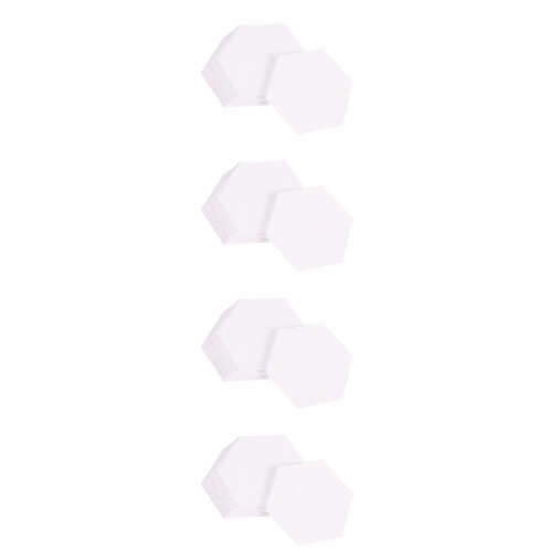 400Pcs White Paper Piecing Templates Quilting Tool for Fabric Crafts