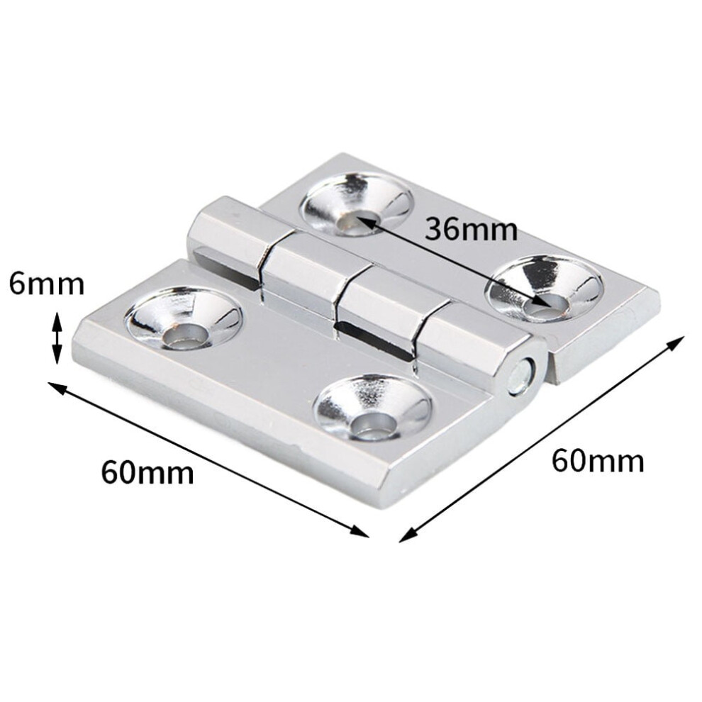 Butt Hinges Door Metal Silver Hinges Cabinet Aluminium Box Backflap Shed 9087558484491