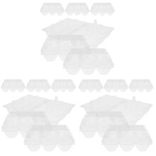 18Pièces Range-Œufs PVC Transparent Organiseur Stockage Oies