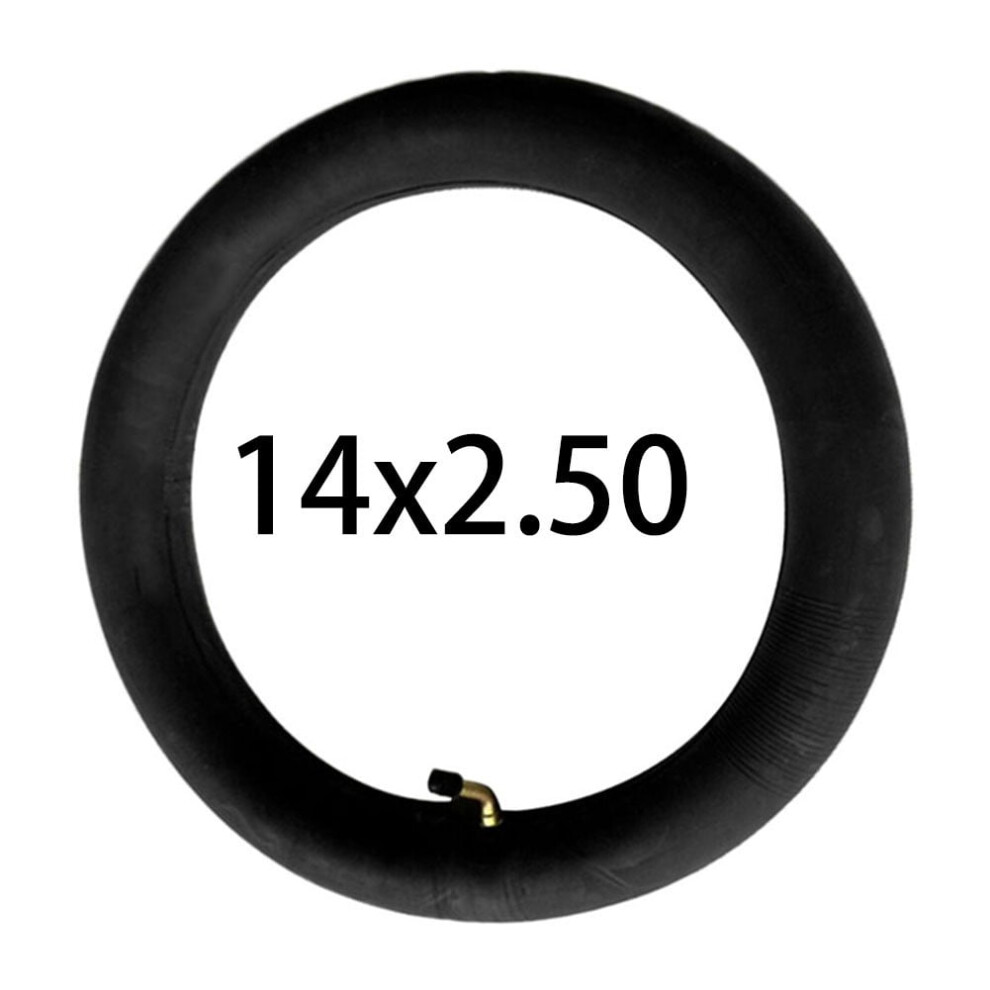 14X2.125/2.50 Butyl Rubber Inner Tube For Electric Bike With Bent Valve Stem 9087558484224