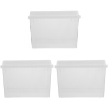 3Pcs PP Clear Bread Storage Containers for Home Kitchen and Bakery Use
