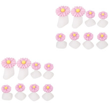 2Pcs Purple Toe Separators Nail Art Spacers Silicone for Pedicure Care