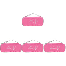 4St Roze Stethoscoop Bewaartas Oxfordstof Schokbestendig Hardshell