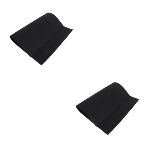 2Pièces Tapis Feutre Noir Protège Pour