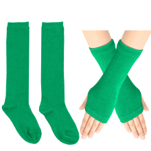 Kids Soccer Socks and Gloves Set Cotton Knee-High Tube