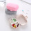 7PCS Portable Mini Medicine Case, 4 Compartments, Yellow 7