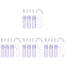 4Sets Purple Hair Dye Kit Plastic Hair Coloring Tools for Salon Use