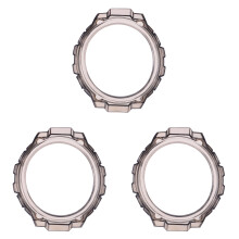 3Pcs Black Soft Tpu Smart Watch Cover Scratch Resistant Case