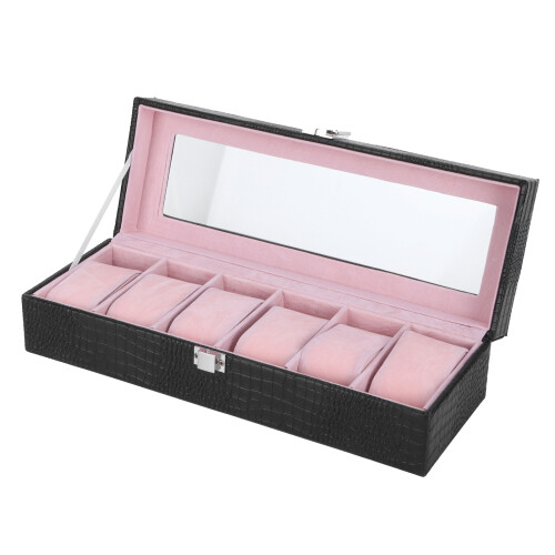 Multi-Compartment Watch Storage, Elegant Design with Magnetic Closure for Safe and Stylish Display 1