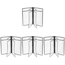 8Pcs PVC Clear Menu Binder Covers Looseleaf Menu Holders