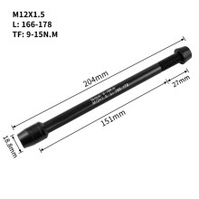 Trubková osa pro horská silniční kola, cyklistická plošinová trubková osa M12x1,5 166-178 mm