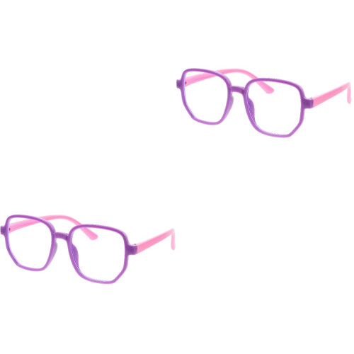 2Pcs Lightweight Eye Protective Glasses for Kids Blue Light Blocking