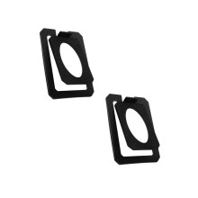 2Pcs Metal Speaker Stand Desk Mount Black Stable Support for Speakers