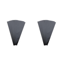 100Pcs Black Durable Bouquet Sleeves Kraft Paper Plastic Gift Wrap
