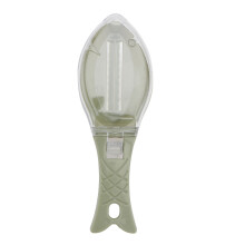 2Pcs Fishing Scale Planing Tools Green ABS Material Fast Skin Remover