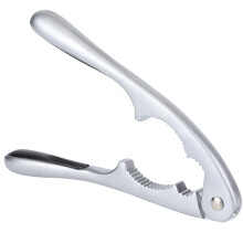 Zinc Alloy Walnut Opener Nut Cracker Pecan Opening Tool Silver 17x3.5cm