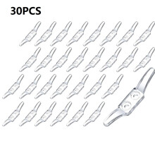 Crochets transparents pour stores, clips pour cordons de stores, serre-câbles transparents pour rideaux, lot de 30.