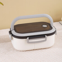 Boîte à bento double compartiment, 1200 ml, compatible micro-ondes et étanche, compartimentée, verte, 21 x 14,5 x 8 cm, 1 unité