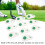 10 PCS Four Leaf Clover PU Golf Head Covers White 3
