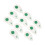 10 PCS Four Leaf Clover PU Golf Head Covers White 8