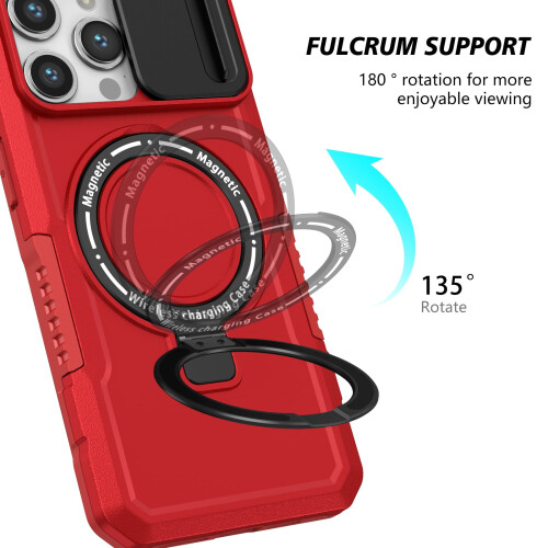 Θήκη TECH CIRCLE για iPhone16Pro Max (2024): Συμβατή με MagSafe, Αντικραδασμική, Προστασία από 2
