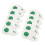 10 PCS Four Leaf Clover PU Golf Head Covers White 13