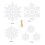36-Piece Plastic White Hanging Snowflake Ornaments 1