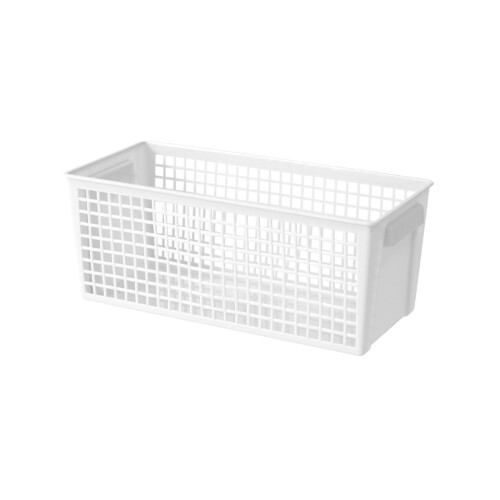 Storage Bins, Small Hollow Rectangular Plastic Basket for Snack and Miscellaneous Item Organization 1